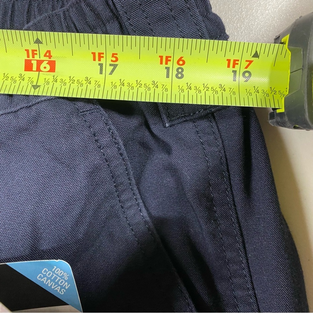 NWT 5.11 Tactical Series Women's 18 Long Navy Canvas Cargo Pants Reinforced Knee - Picture 11 of 13